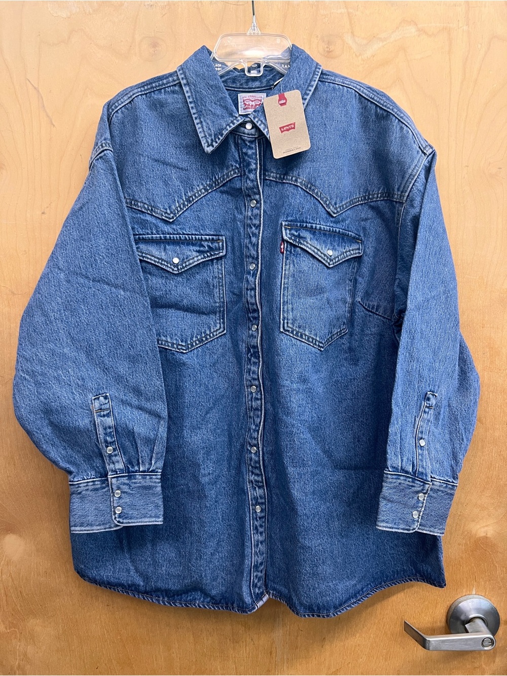 Levi's Blue Denim Western Shirt Jacket NWT